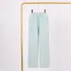 [En Stock] Pantalones Rectos Holgados LD para Mujer con Forro de Felpa Scuba de Cintura Alta Pierna Ancha Pantalones de Yoga con Cordón