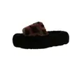 Pantuflas peludas de leopardo para mujer petite, que aumentan 4 cm de altura, para usar en exteriores, otoño e invierno 2025, pantuflas de algodón de una correa