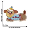 Ventas Directas de Fábrica Parche Bordado Autoadhesivo de Animales de Dibujos Animados Perro Accesorios Accesorios para Ropa Maletas Parches de Tela