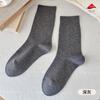 Calcetines para Mujer Zhuji, Calcetines de Algodón de Color Sólido, Calcetines de Media Pantorrilla para Todas las Estaciones, Calcetines para Mujer Absorbentes del Sudor y Resistentes al Olor, Calcetines de Algodón Completos con Parte Superior Holgada para Maternidad