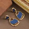 Brincos de Resina com Strass e Pérolas Estilo Minimalista Personalidade Exagerada Moda Transfronteiriça com um Toque de Luxo Grandioso e Simples