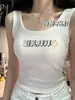 Camisola Blanca con Copas Integradas para Mujer, Top Básico Versátil Ajustado para Verano 2025, Adecuado para Usar Tanto por Fuera como por Dentro
