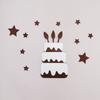 Estilo Floresta ins Retro happybirthday Bandeirola Adereços Decoração Primeiro Aniversário de Bebê Crianças Suprimentos de Decoração