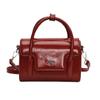 Bolso de Mano Cuadrado Pequeño con Textura Minimalista Único para Mujer, Nuevo 2026 Bolso de Hombro Cruzado Versátil de Color Sólido Vintage