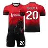 2526 Liverpool Edição Especial Padrão Dragão Vermelho Não. 11 Salah Jersey Não. 4Van Dijk Não. Camisa de Futebol 20 Jota