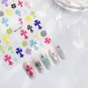 Pegatinas de alivio para uñas estrella crocus coloridas, color caramelo estéreo, estilo y2k dulce y fresco, cruz blanco y negro, pegatinas para uñas DIY