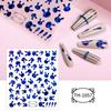 Pegatinas Transfronterizas Nuevas para Arte de Uñas Día de San Valentín Pareja Dulce Amor Rojo y Azul Láser Adhesivo Pegatinas para Uñas