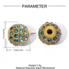 Oro Real de 18K Micro-incrustado con Diamantes de Imitación Bolas de Acero Inoxidable para Manualidades Cuentas Separadoras para Mujer Cuentas Redondas Pulsera Collar Accesorios de Joyería