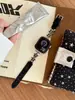Correa de Cuero con Resina de Estrella Adecuada para Apple Watch iWatch 12ª Generación 11/10Ultrase
