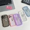 Estilo de lujo ligero gota de pegamento amor para funda de teléfono móvil apple 15 iPhone14promax tridimensional 13/12/11 femenino xs