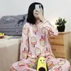 Pijamas Descartáveis para Mulheres na Primavera, Outono e Verão, Finos, Leves e Levemente Transparentes, Roupas de Casa Femininas, Conjuntos Pequenos para Dormitórios Estudantis