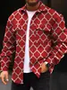 Nueva Chaqueta Casual Estampada para Hombre con Cuello, Estampado Digital 3D de Patrón Multicolor Personalizado para Primavera y Otoño