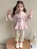 Suéter con Capucha Ropa de Primavera para Niñas 2025 Nueva Camisa Base Estilo Western para Niños Ropa Linda de Primavera y Otoño para Bebé