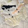 7A Ropa Interior Antibacteriana Nueva de Lunares Dulces para Niñas Parte Inferior de Algodón Puro Cintura Media Cómoda Amigable con la Piel Transpirable Calzones para Niñas