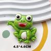Accesorios de Resina de Rana Roja de Dibujos Animados Grandes diy Soporte para Carcasa de Teléfono Móvil Pegatinas para Refrigerador Zapatos con Agujeros Horquilla Adhesivo para Vaso de Agua