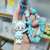 Bubble Mart Miçangas Dopamina Sudadora Fofa Boneca Menina Pingente de Bolsa Cordão de Celular Chaveiro Pingente