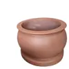 Maceta de cemento UHPC ligera de alta resistencia con textura en relieve, hecha a medida para jardines de parques al aire libre y estanques de flores con plantas verdes