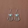 Brincos retrô de estilo étnico que combinam com tudo, brincos elegantes de borla boêmia para férias femininas, brincos longos personalizados europeus e americanos