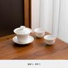 Juego de té de porcelana blanca de jade con grasa de oveja Dehua, juego de tetera para el hogar, juego de tetera, tazón, taza de té, bandeja de té, juego de té de kung fu