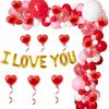 Arco de Guirnalda de Globos para el Día de San Valentín Compromiso Boda Fiesta Vino Tinto Globos Rojos Arco de Globos de Látex Venta al por Mayor