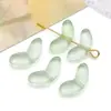 Flores de Tulipán de Vidrio Degradado y Hojas Verdes Pulseras Hechas a Mano DIY Estilo Antiguo Materiales y Accesorios