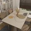 Jogo americano antiderrapante em couro sintético, estilo wabi-sabi japonês, à prova d'água, resistente ao calor, lavável, retangular, para uso doméstico como jogo americano de mesa de centro