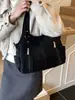Bolso Tote de Gran Capacidad de Nicho para Mujer 2025 Nuevo Vintage para Viajes Diarios Bajo el Brazo Bolsa para Motocicleta con Múltiples Bolsillos Bolso de Hombro Cruzado