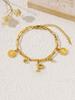 Pulsera de moda de acero de titanio con personalidad hip-hop redonda de marca coreana ins viento frío estudiante novias pulsera al por mayor
