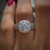 Anel de noivado de luxo TK com diamantes totais para senhoras, item popular transfronteiriço, novo anel com zircônia microincrustada, anel de diamante de luxo estilo europeu e americano