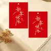 Decoración de Ramo de Flores Frescas de Paz y Alegría Etiqueta Colgante de Bendición Escrita a Mano con Agujero Creativo Etiqueta Colgante Festiva Roja de Doble Cara Fija