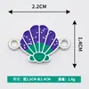 Al por mayor transfronterizo Collar Pulsera de Aleación con Goteo de Aceite de Animales de Dibujos Animados Coreanos Accesorios de Colgante Doble Colgante Joyería Accesorios para Manualidades DIY
