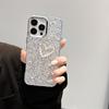 Corazón de Perla Tridimensional Adecuado para Funda de Teléfono Xiaomi 17 con Lentejuelas de Resina, Redmi Note 15 Avanzado Lente Electroplateado