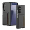 Funda para Teléfono Móvil Samsung Zfold7 Ultra Fina Estilo de Negocios Plegable Soporte para Tarjetas Tarjeta Anticaída para Teléfono Móvil Funda Protectora Transfronteriza