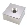 Imán cuadrado fuerte fabricantes al por mayor Imán redondo de NdFeB lámina magnética rectangular imán fuerte magnético imán perforado