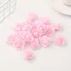 Duofu Flor de Espuma Rosa Simulada Cabeça de Flor Artesanal DIY Fazendo Pequena Cabeça de Flor Cenário de Fotografia Acessórios de Flores Artificiais Materiais