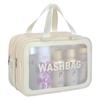 Bolsa de maquillaje para mujer, nueva, de gran capacidad, portátil, de viaje, impermeable, para fitness, natación, baño, bolsa de almacenamiento de doble capa