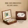 Caja de Joyería de Madera Maciza, Completamente Cerrable con Llave, Gran Capacidad, Caja de Almacenamiento de Joyería Multifuncional, Joyero, Regalo de Boda, Almacenamiento Tipo Cajón
