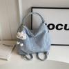 Mochila de Viaje Plateada para Mujer 2026 Nueva Moda Tendencia Bolso de Hombro Gran Capacidad Multiusos Bolso Cruzado Tipo Cubo Mochila