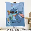 Manta de Franela de Stitch Manta Decorativa con Estampado de Anime Manta Grande para Vacaciones y Viajes Manta de Ocio para Oficina y Dormitorio