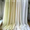Cor Branco Leiteiro Amarelo Champagne Cortina de Gaze para Fundo de Casamento Tecido de Gaze para Cortina Festa de Aniversário Decoração de Casamento Tecido de Gaze Chiffon