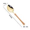 Amazon Transfronterizo Acero Inoxidable Imitación Mango de Madera Cuchillo Pequeño de Cintura de Hombre, Tenedor y Cuchara Juego de Vajilla Occidental de Cuatro Piezas para Boda