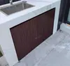 Puertas de Gabinete para Patio, Puertas de Gabinete para Exteriores, Puertas Metálicas con Rejilla para Exteriores, Puertas de Persiana, Puertas Artísticas de Aluminio