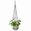 Cuerda de Algodón Tejida a Mano Estilo Bohemio Maceta para Plantas y Flores Cesta Colgante Bolsa de Red Cuerda para Colgar Colgante de Pared Cuerda para Colgar