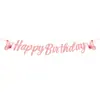 Nuevo Set de Decoración para Fiesta Navideña con Temática de Mariposa Rosa Primavera de Amazon Pancarta de Letras Florales