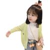 Nuevo Cárdigan de Punto para Niñas Verano 2025 Moda Bebé Dibujos Animados Protector Solar de Seda de Hielo para Niños Chaqueta Chal