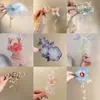 Atmósfera Super de Hada, Pasador de Flor Rosa Puro y Deseable, Accesorio para el Cabello con Borla de Flor Fresca para Permanente, Nuevo Adorno para el Cabello Elegante Estilo Chino Hanfu