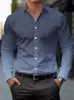 Camisas de Manga Larga para Hombre, Estilo Casual, Modernas y Tendencia, Estampado Digital 3D, Tallas Grandes, Casuales y Versátiles, Exportación Europea y Americana
