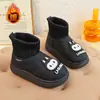 Zapatos de Algodón para Niños 2026 Otoño/Invierno Nuevo Estilo Botas de Algodón Cálidas para Niños Niños Medianos y Grandes Botas Cortas Niñas Botas de Nieve Espesas con Felpa Adicional