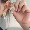 Plato de Incienso para Mosquitos Clip para la Oreja Sin Agujeros en la Oreja Sentido Avanzado Temperamento Simple Aretes de Joker Moda de Lujo Ligero Aretes Indoloros al Mayoreo