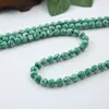 Moda Malquita Natural Redonda Perlas DIY Perlas Sueltas Accesorios Pulsera de Perlas Pendientes Joyería Accesorios Semi-Terminados Xinjiang